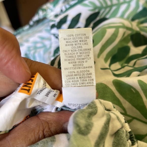 Target CLOUD ISLAND Green Fern Cotton Crib Toddler Fitted Sheet Nursery Bedding - Picture 6 of 6